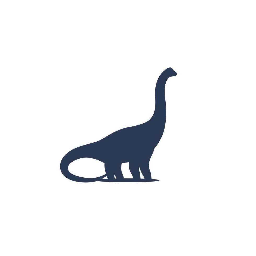 icono de vector de saurópodo de dinosaurio