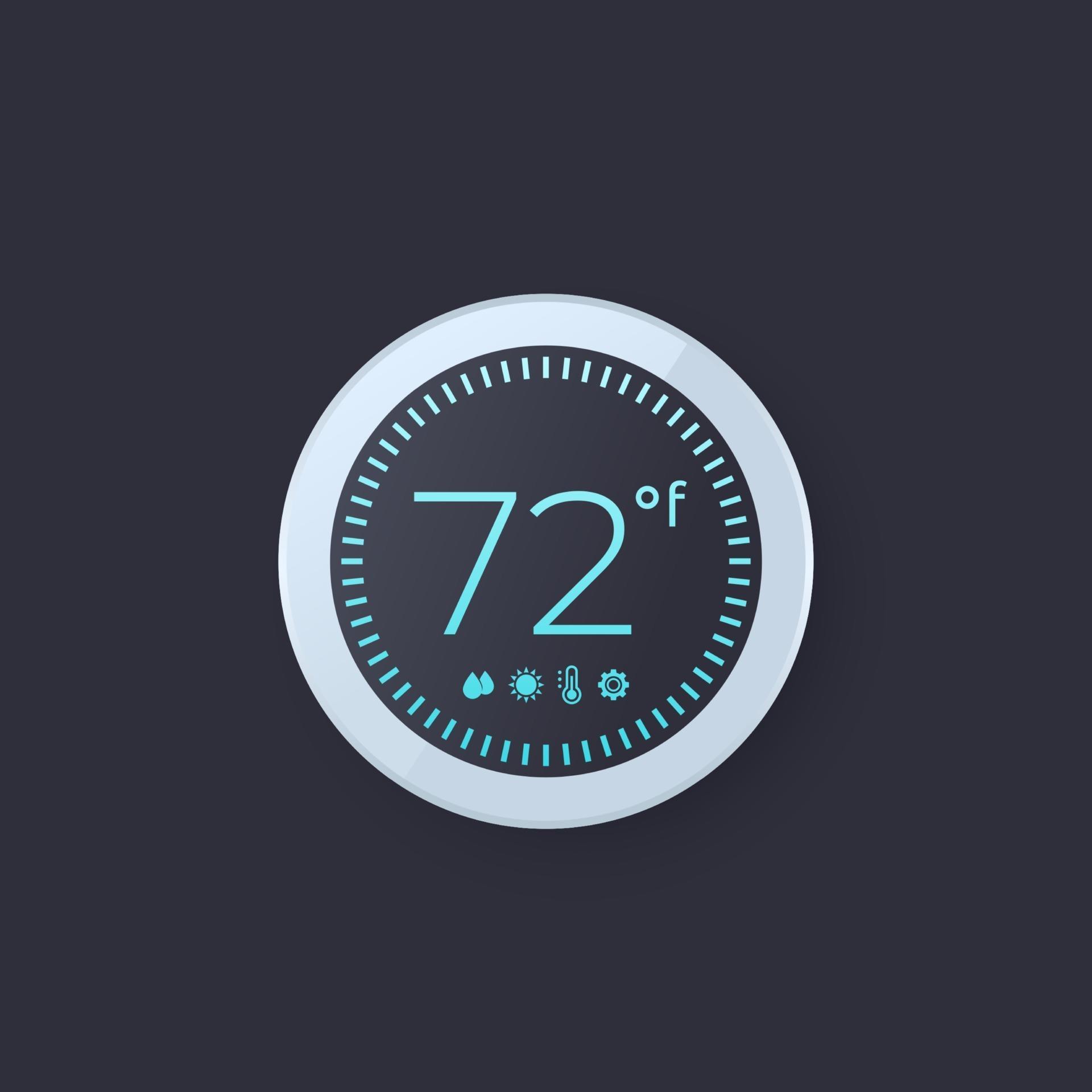 digital thermostat vector illustration 2443214 Vector Art at Vecteezy