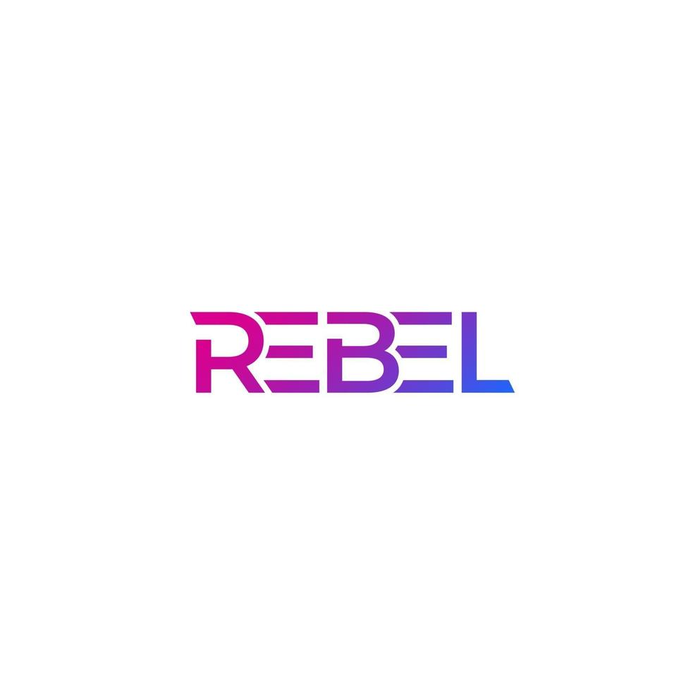 Rebel logo design vector