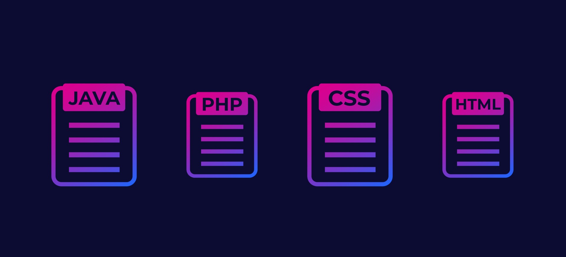 JAVA PHP CSS HTML code vector icons 2443231 Vector Art at Vecteezy
