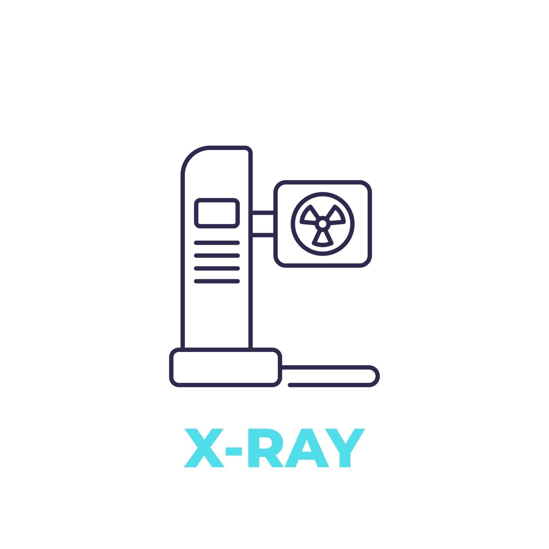 X ray radiology machine line vector icon 2443238 Vector Art at Vecteezy