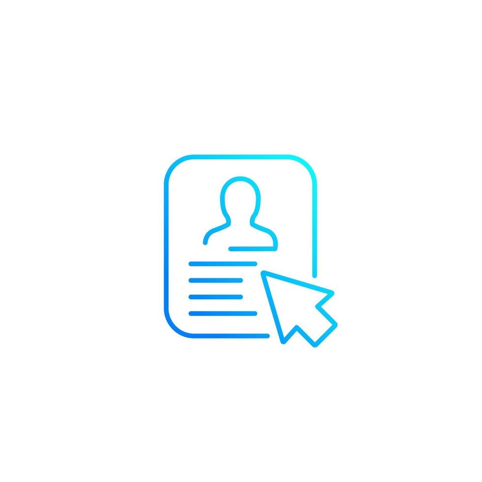 account line vector icon