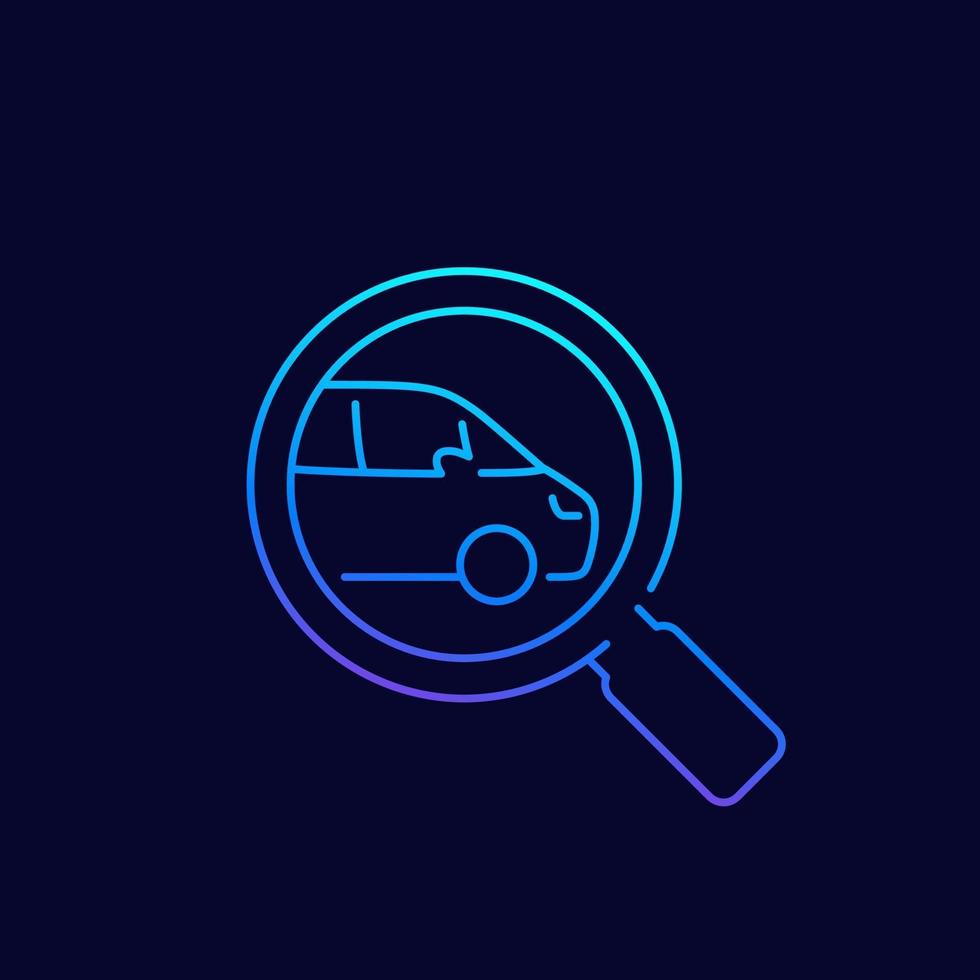 car search icon vector