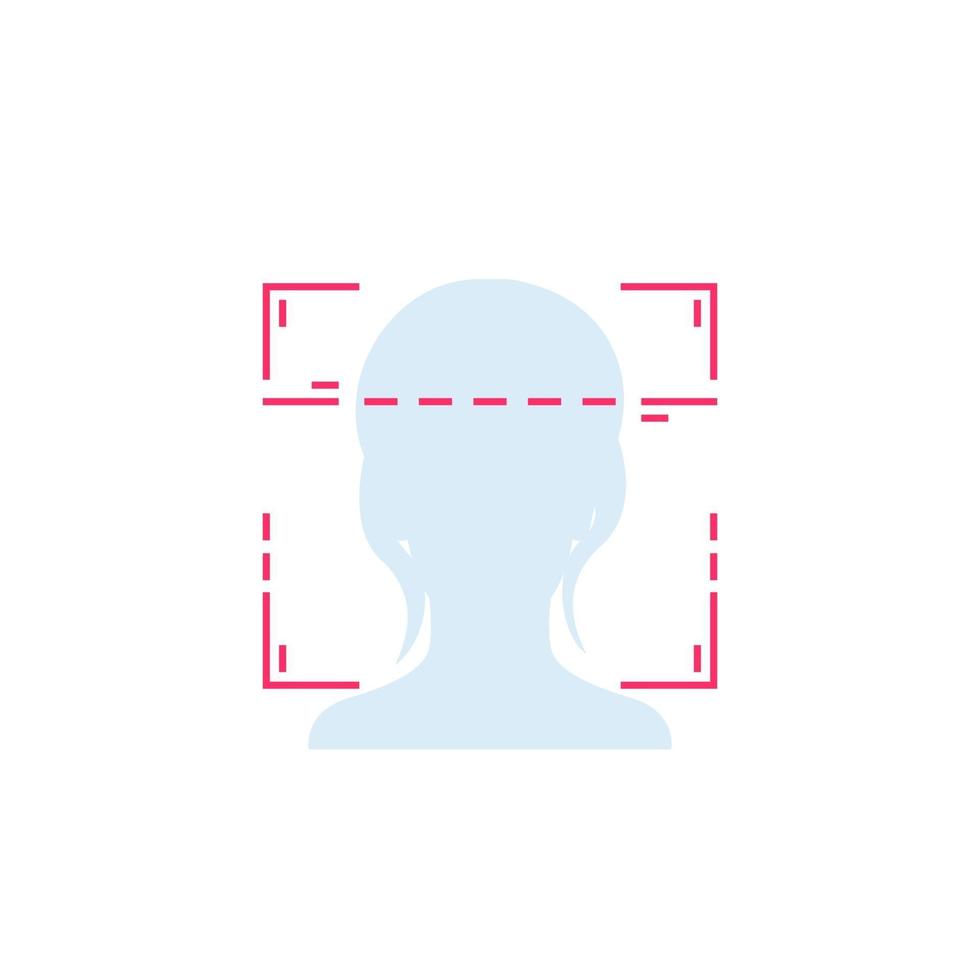 Face recognition or facial scan vector