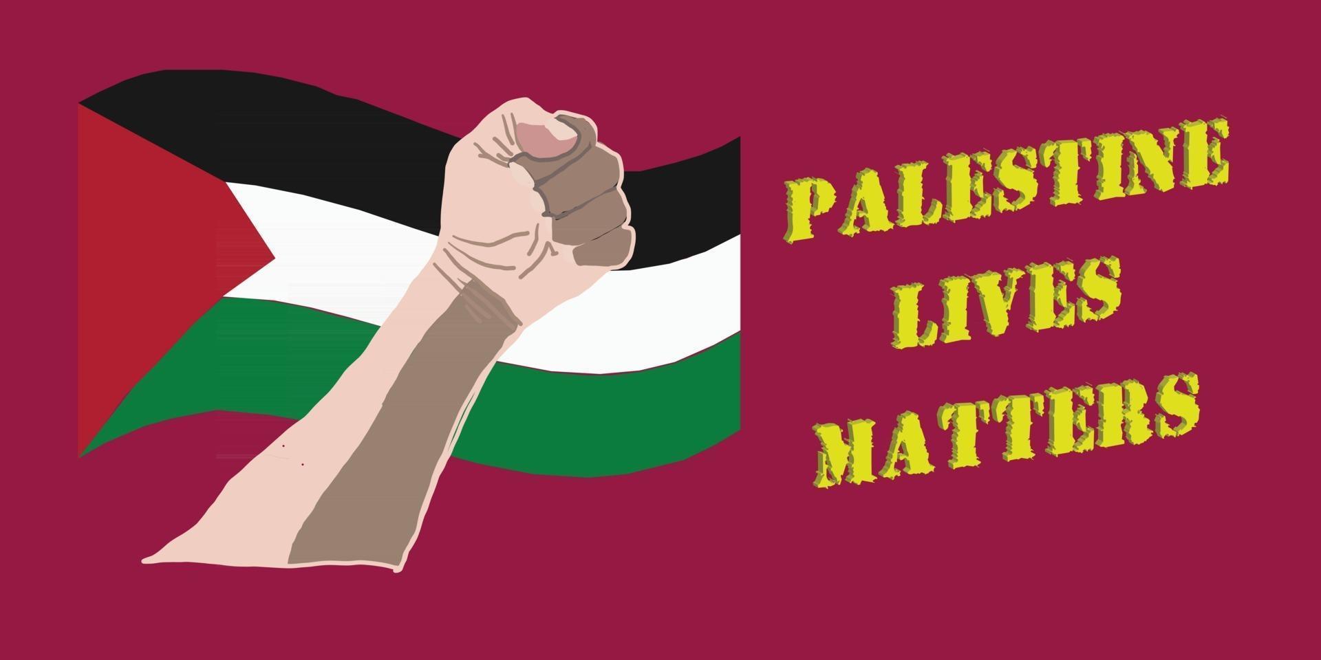 Palestine lives matter vector