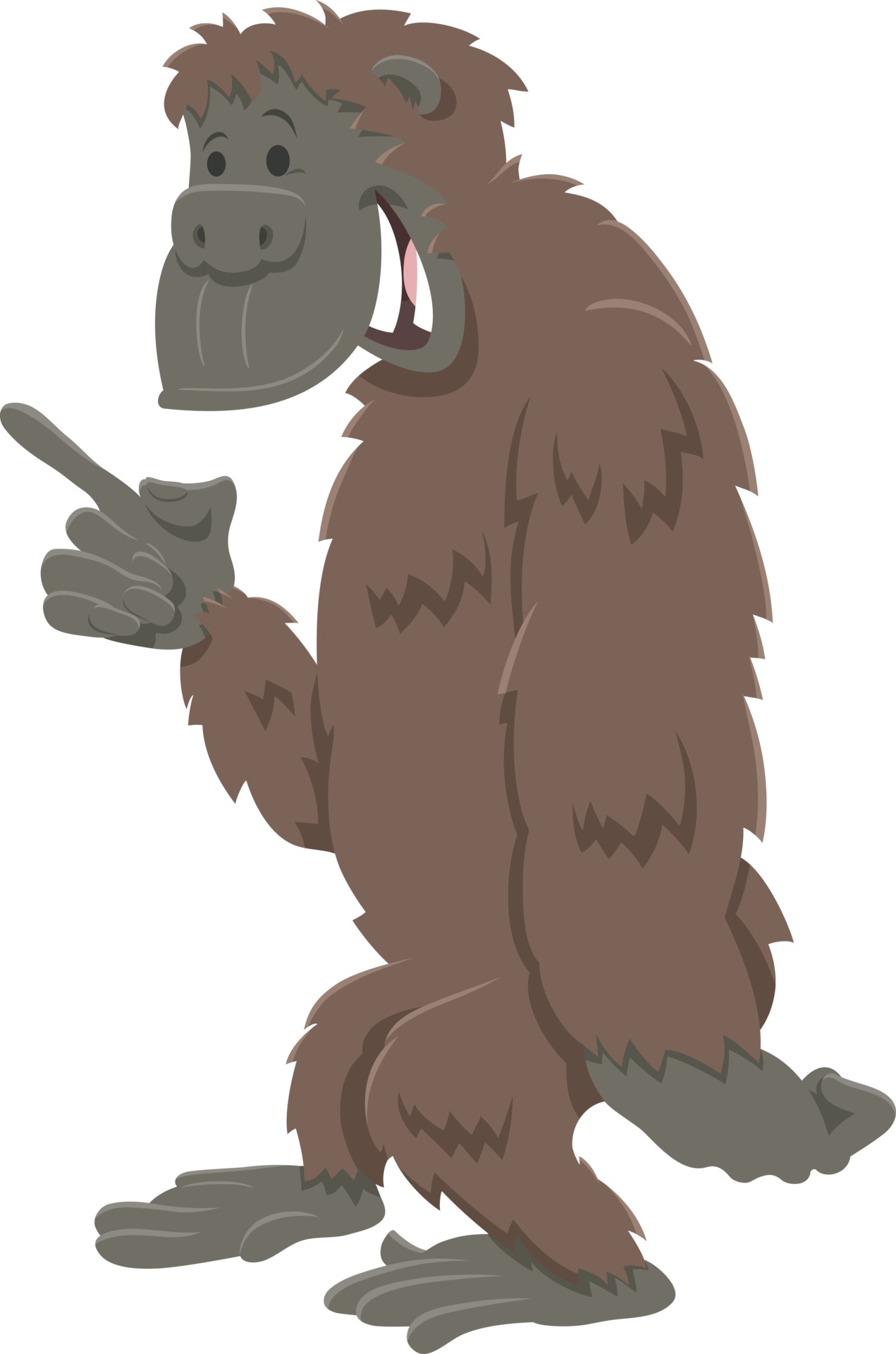 funny gorilla ape cartoon animal character 2443347 Vector Art at Vecteezy