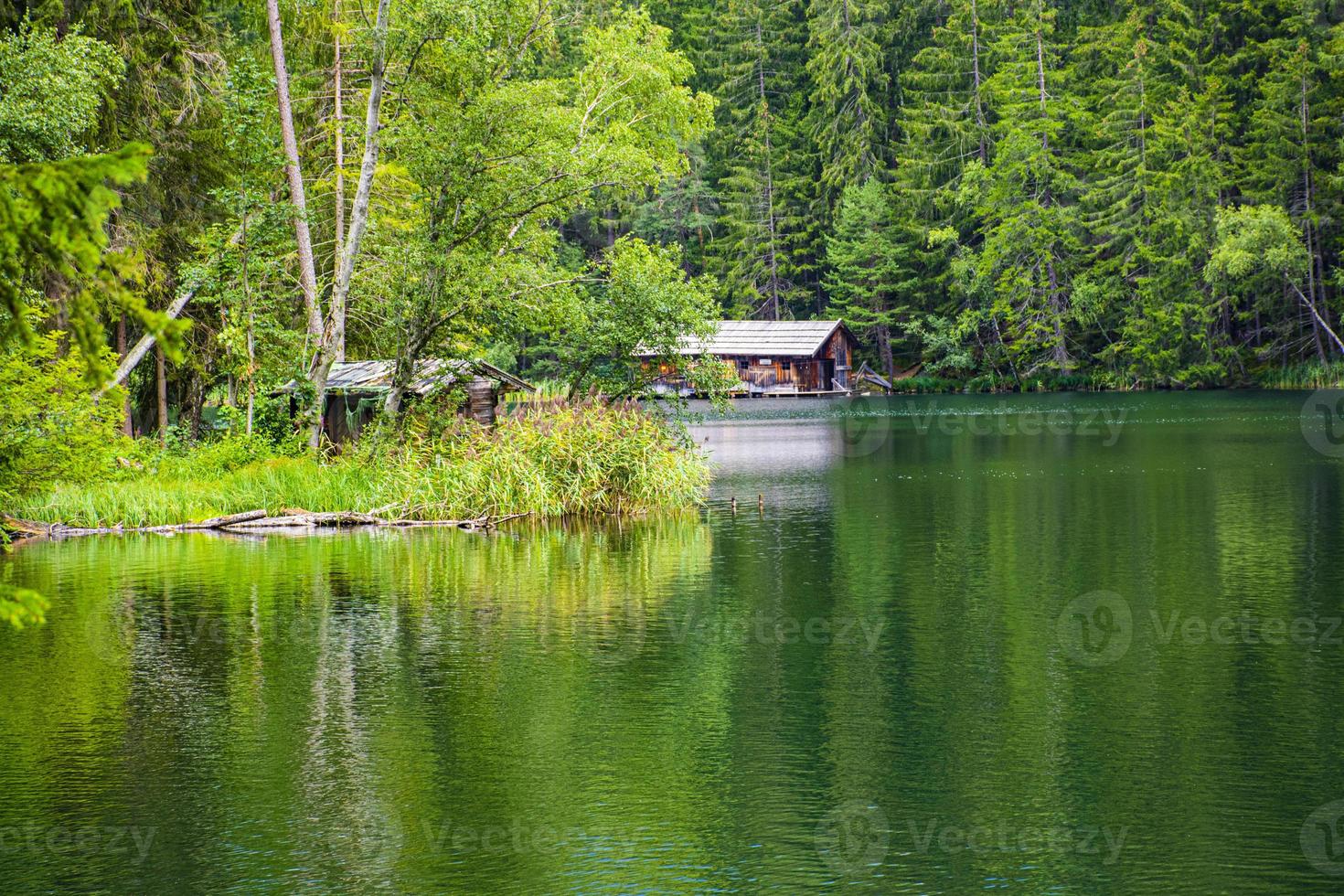 Piburgersee in the Otztal valley in the Austrian Tyrol photo