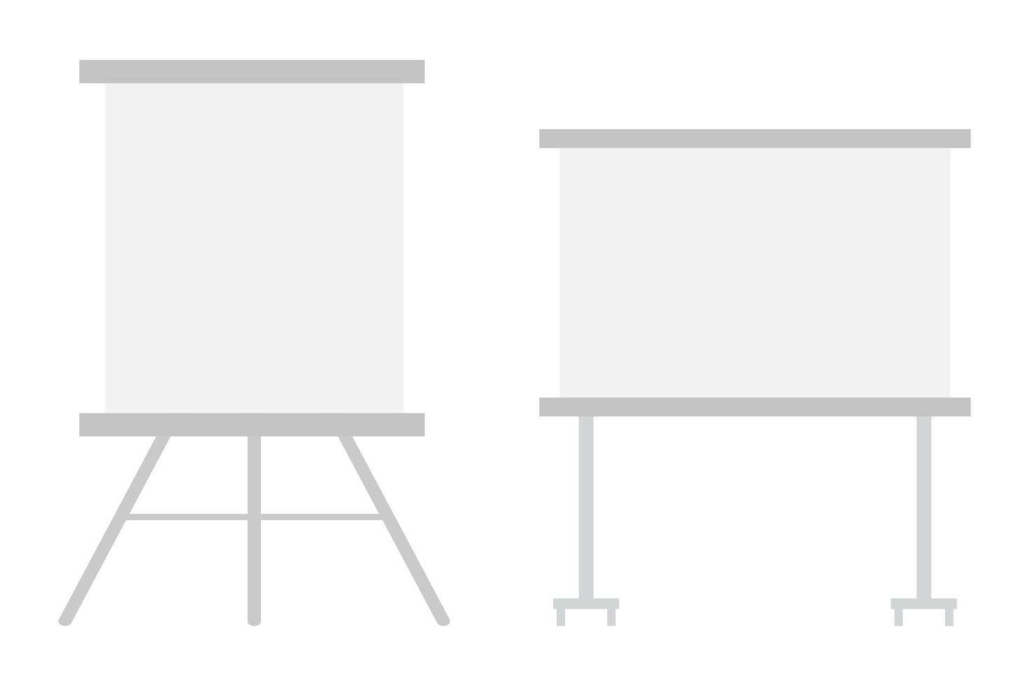 Cute beautiful blank presentation board vector