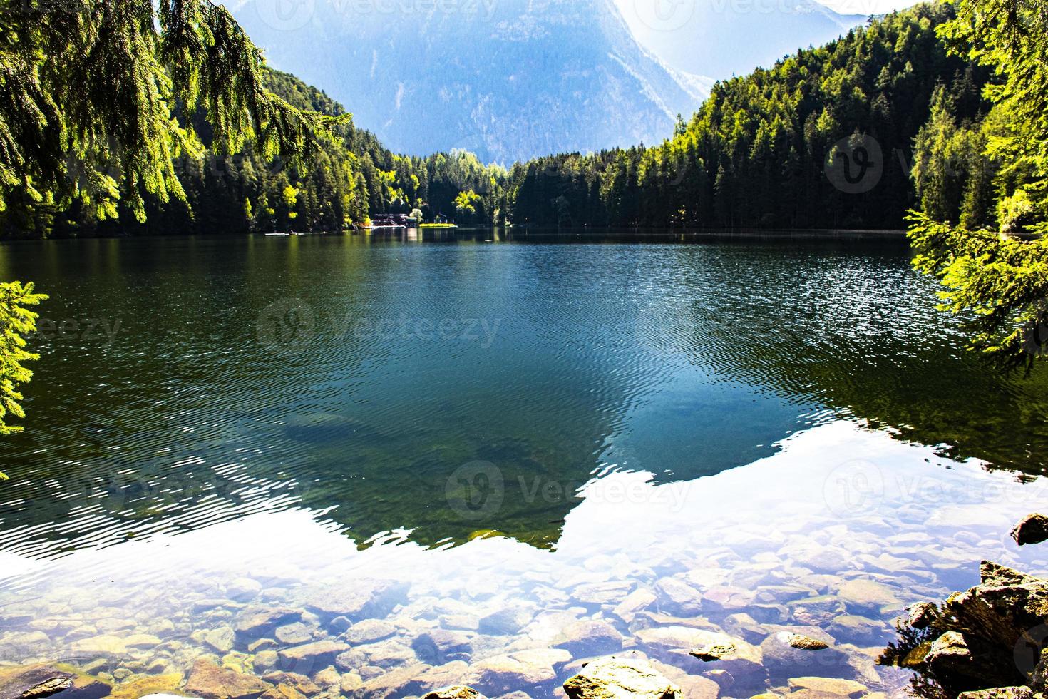 Piburgersee in the Otztal valley in the Austrian Tyrol photo