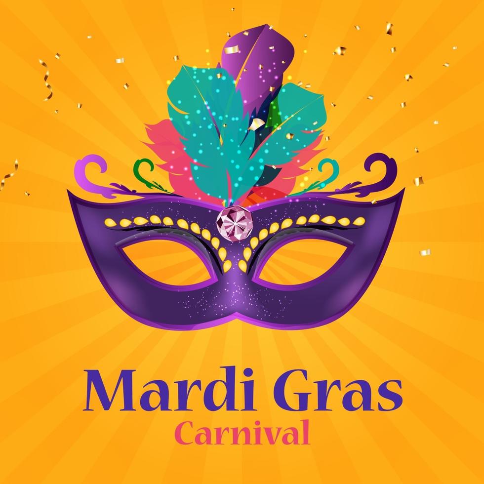 Mardi Gras carnaval Background vector