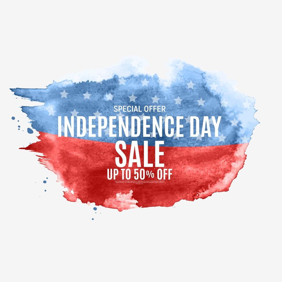 Independence Day USA 4th Of July Sale Background vector