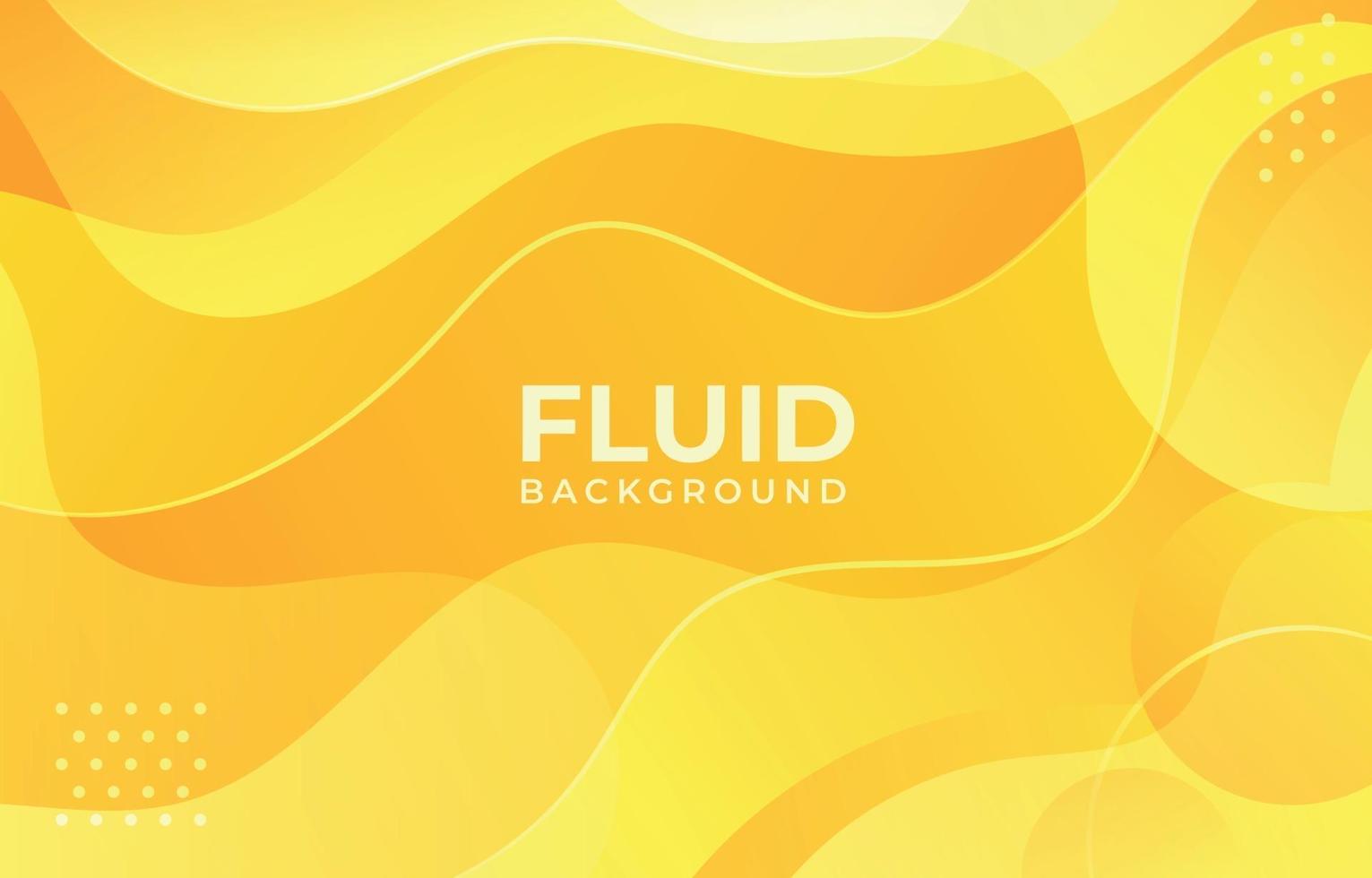 Fluid Yellow Background vector