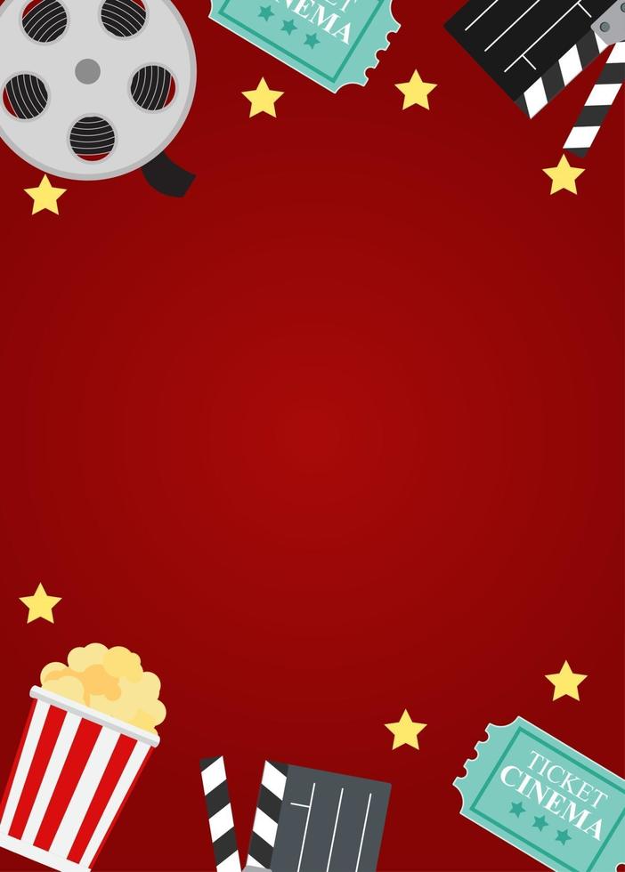 Abstract Home Cinema Background vector