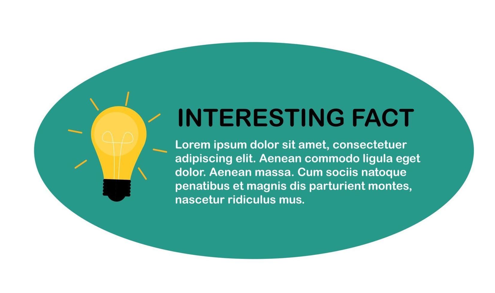 Did you know interesting fact label sticker vector