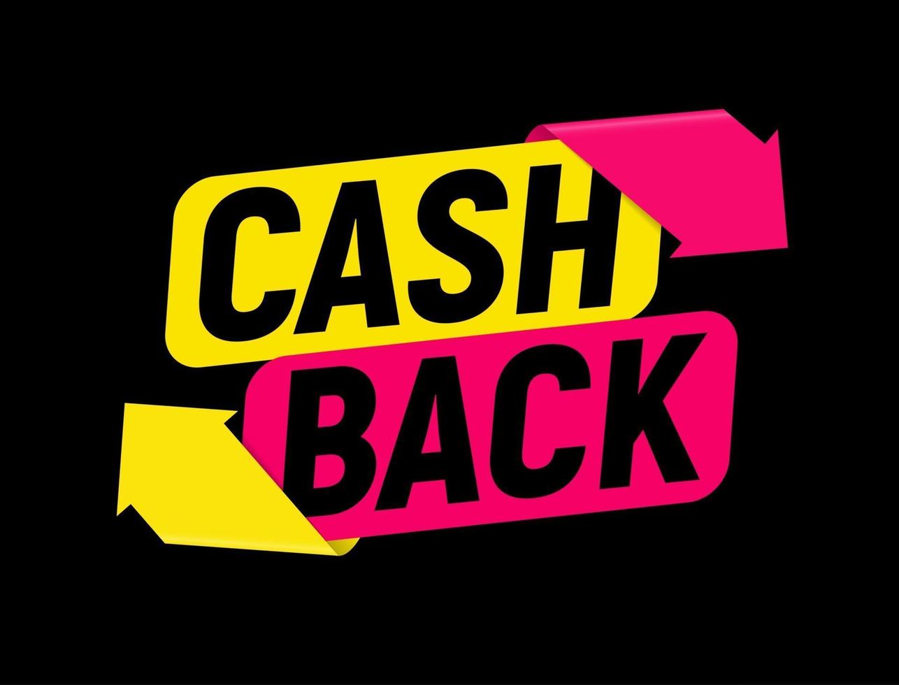 Money cashback poster with gold dollar coins vector