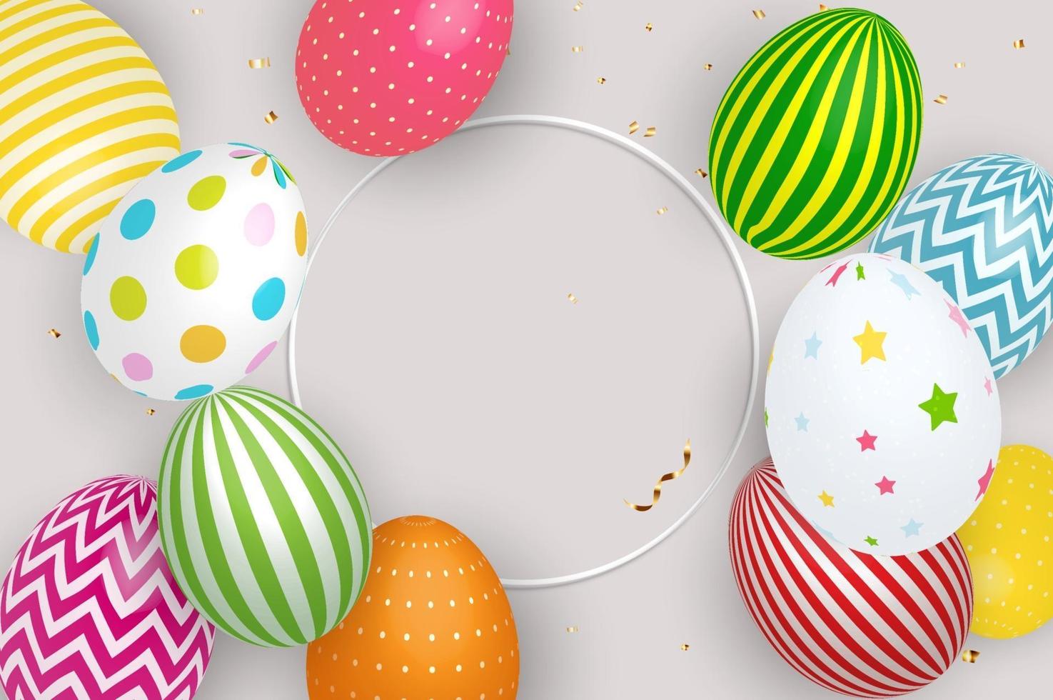 Abstract Happy Easter Background vector