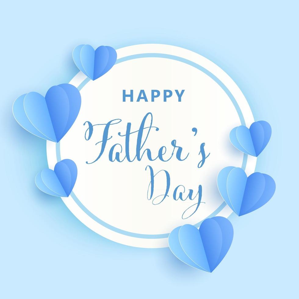 Father day banner in paper cut style vector