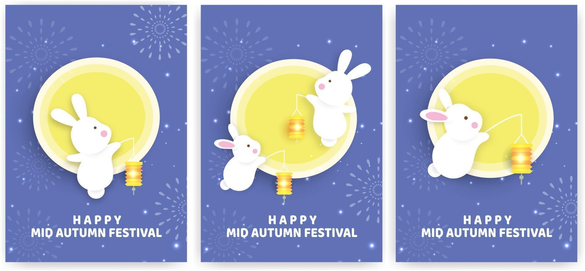 Mid autumn festival sale banner vector