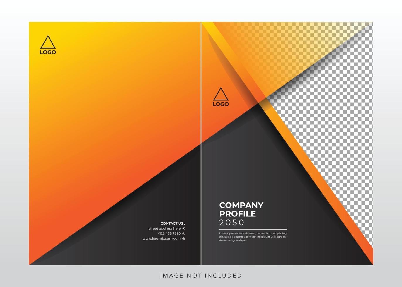 corporate company profile cover vector