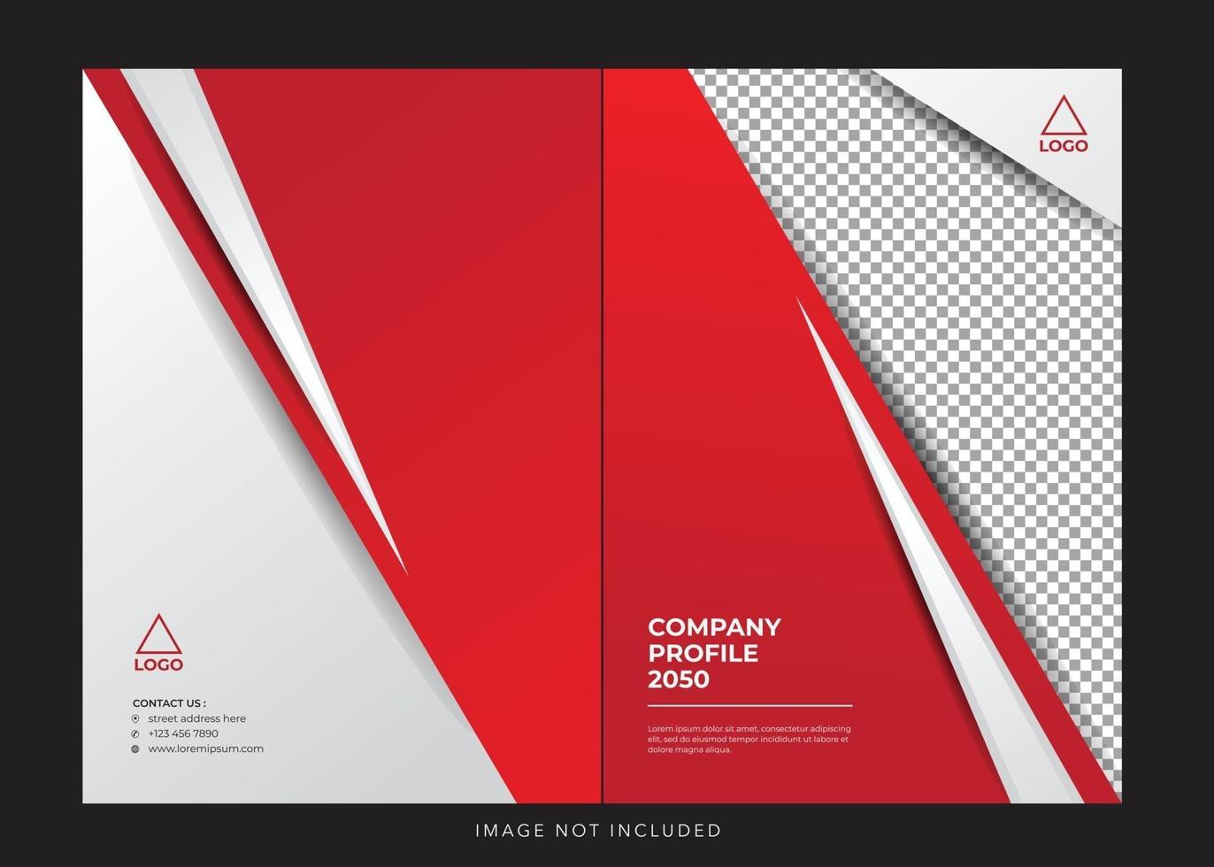 corporate company profile cover vector