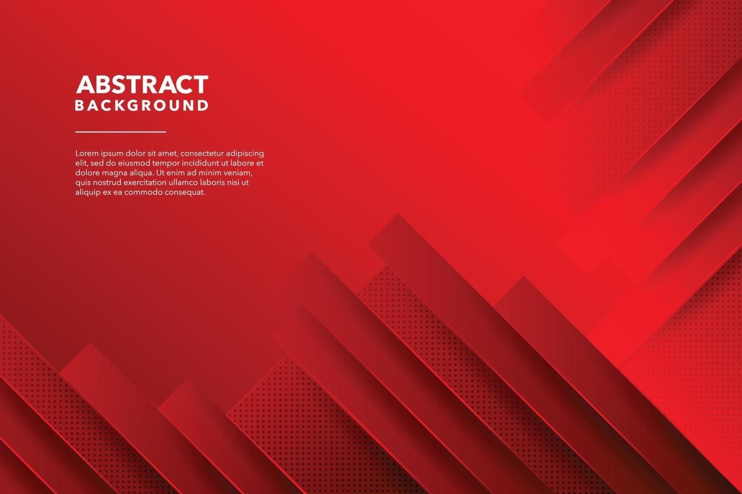 red modern abstract background design vector
