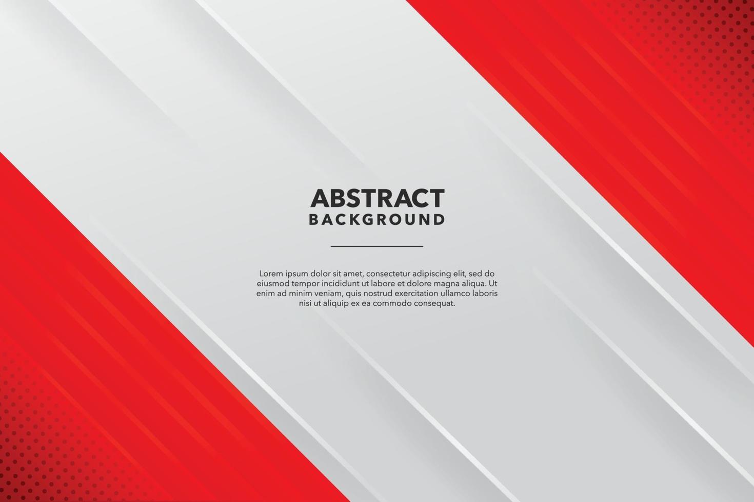 red white modern abstract background design vector