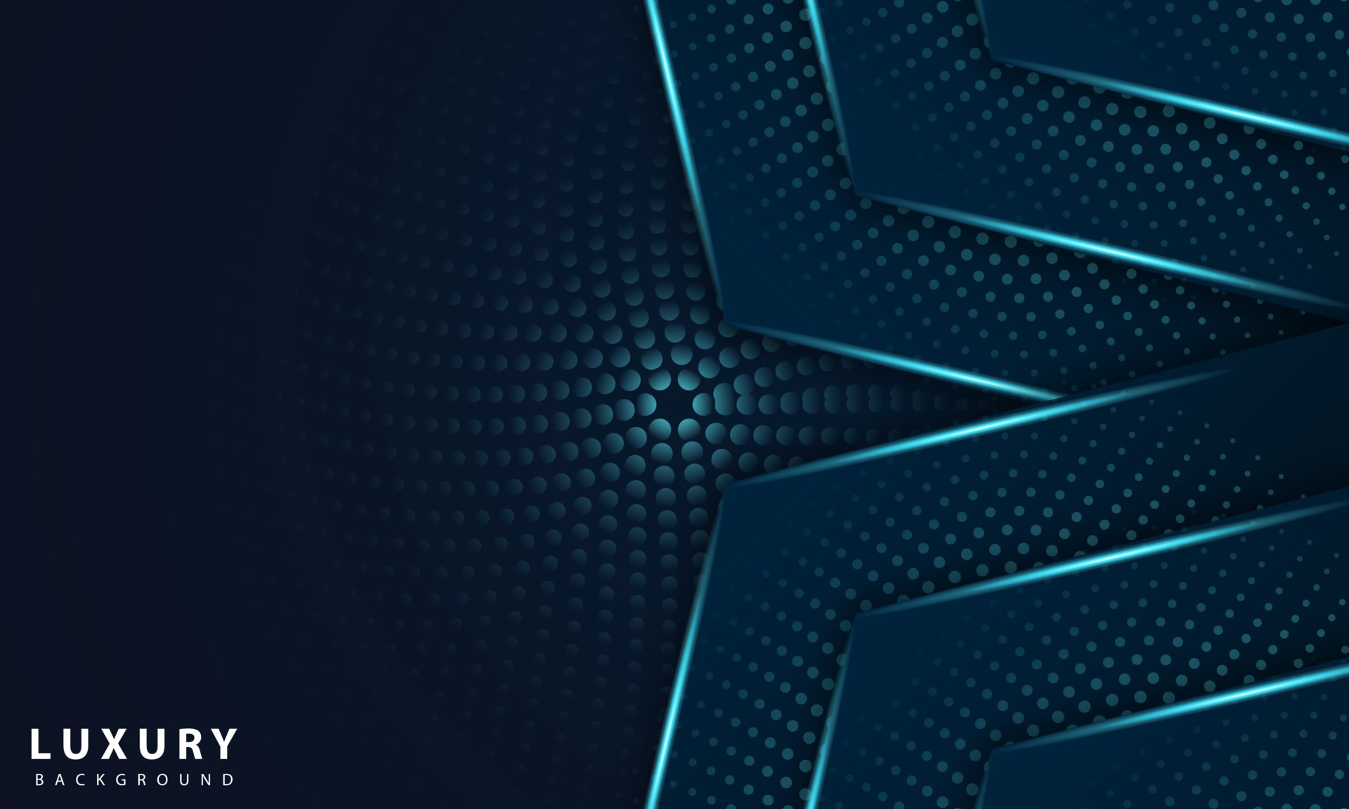 Abstract geometric navy blue abstract background with metallic blue