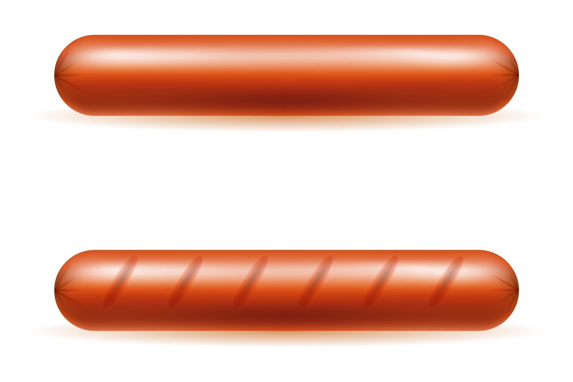 hot dog bun sausage vector illustration isolated on white background  2446156 Vector Art at Vecteezy