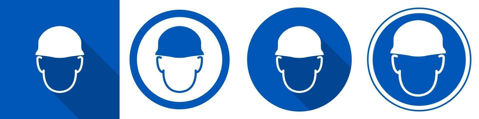 usar el símbolo del casco vector