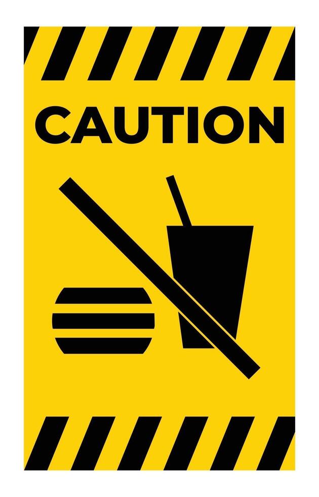 Do not eating Or Drinking Symbol vector