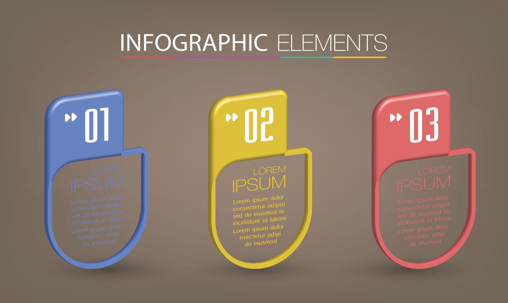 modern text box template banner Infographics vector