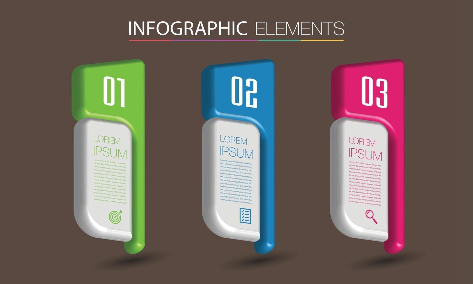 modern text box template banner Infographics vector