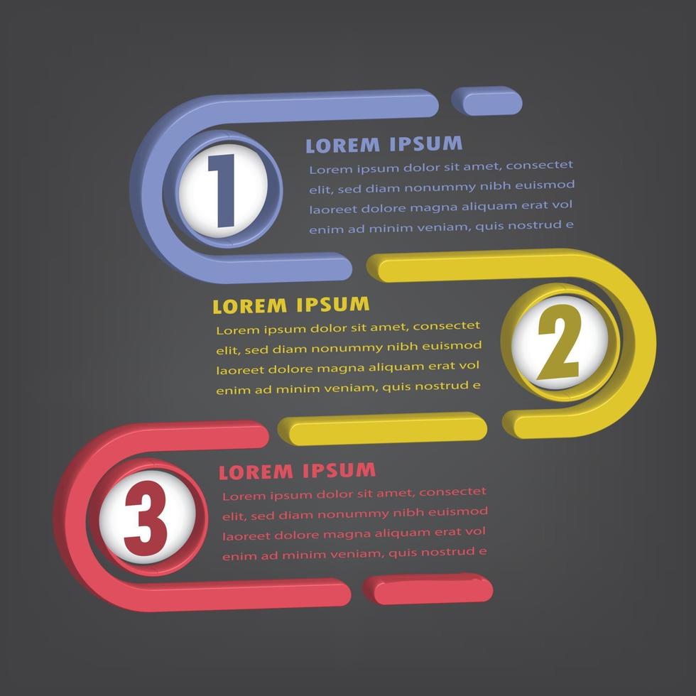 modern text box template banner Infographics vector