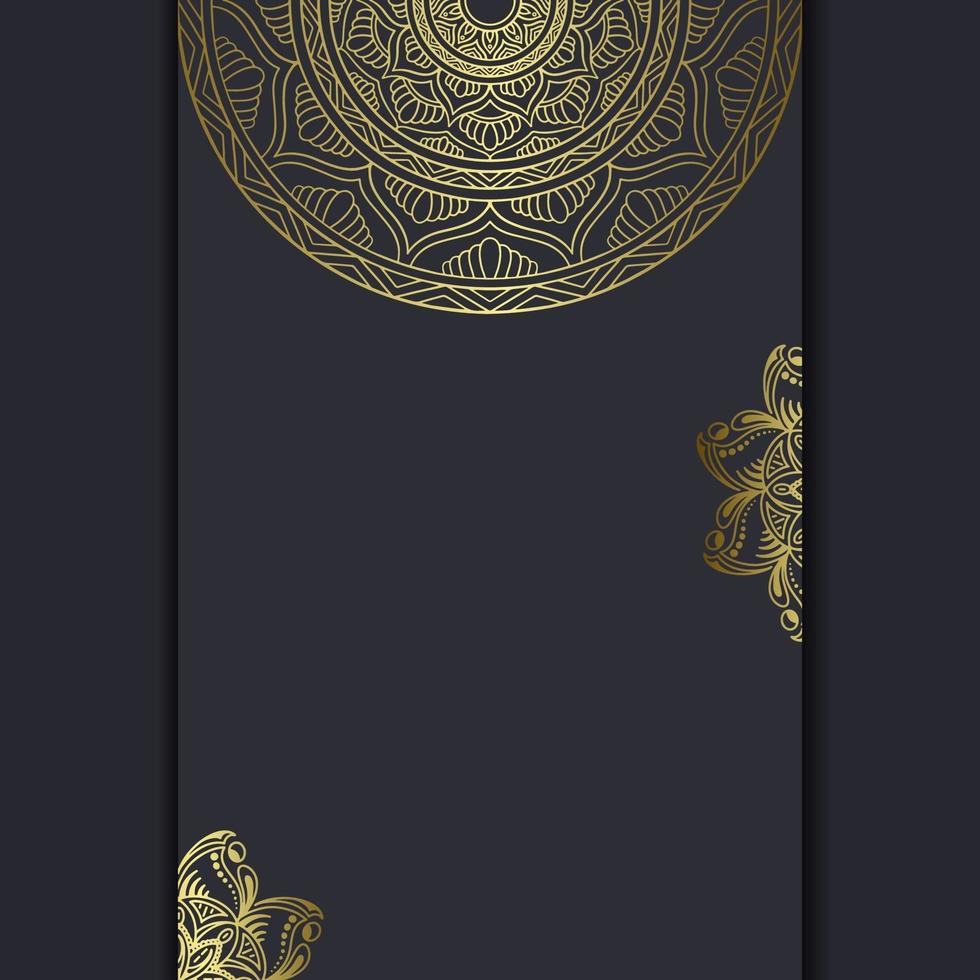 Mandala vector with wedding invitation template 21 Vector Art