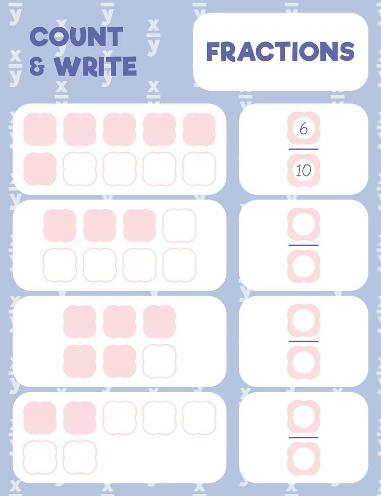 math practice print page vector