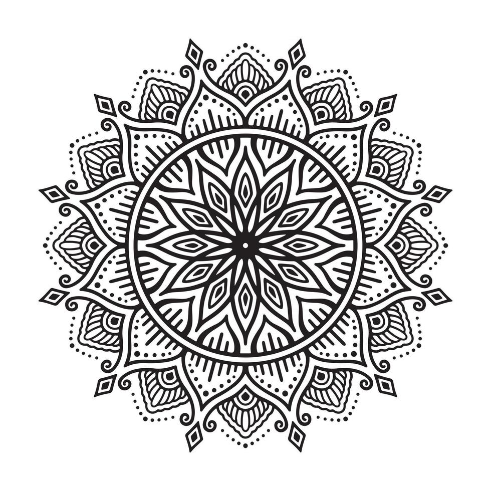 vector de diseño de mandala decorativo