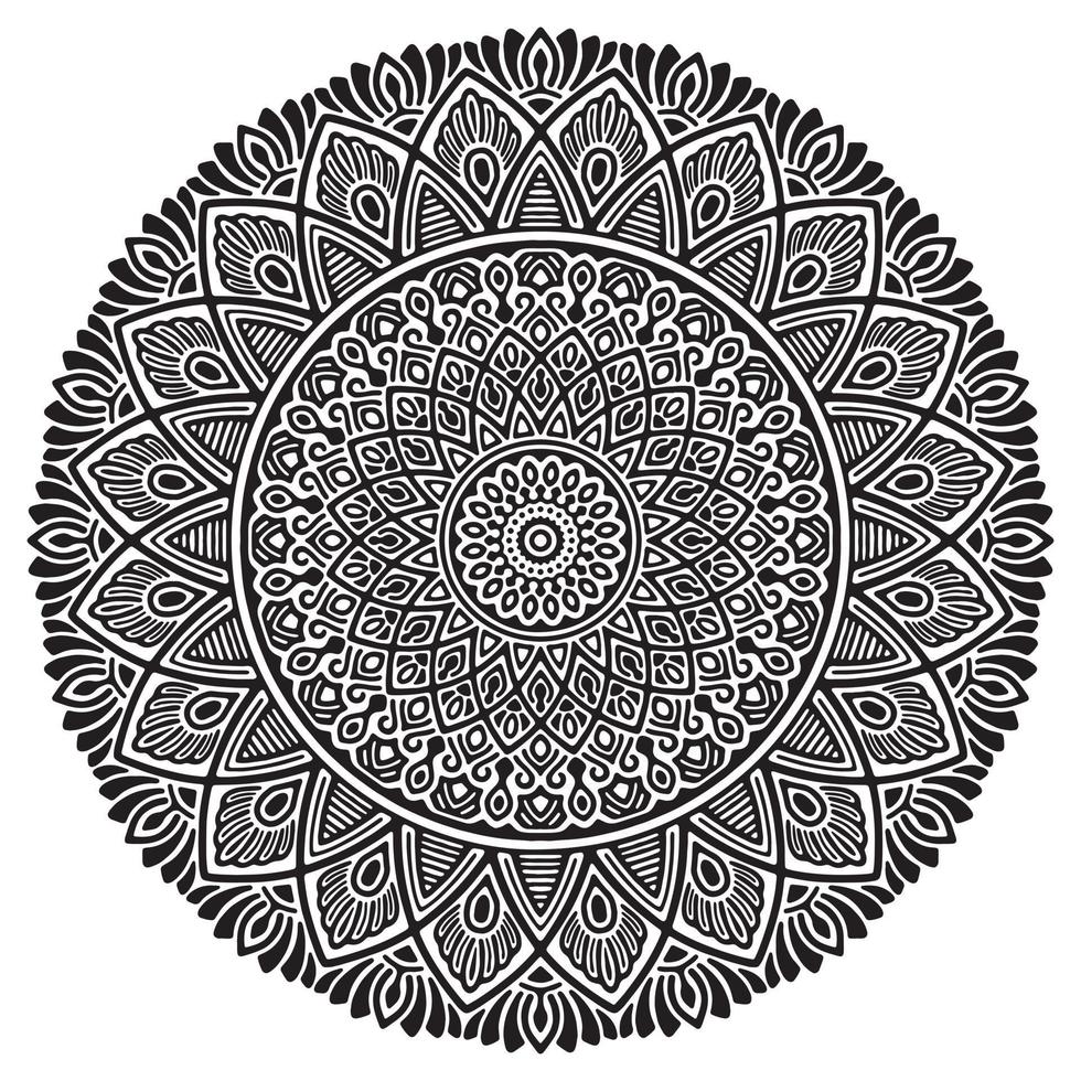 vector de diseño de mandala decorativo