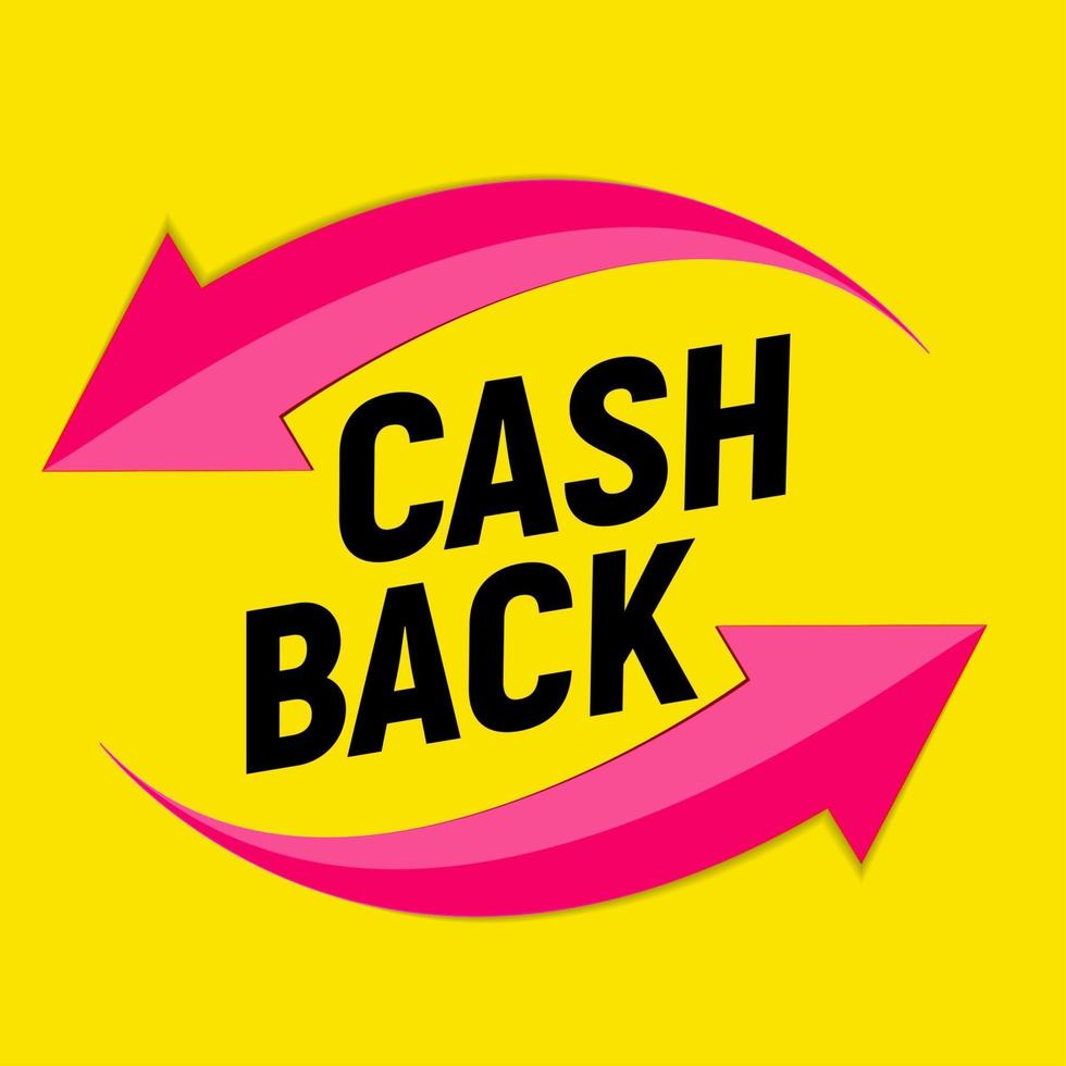 Money cashback poster with gold dollar coins vector