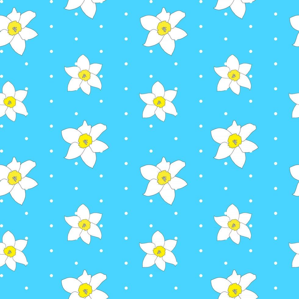 Abstract Spring Flower Seamless Pattern Background vector