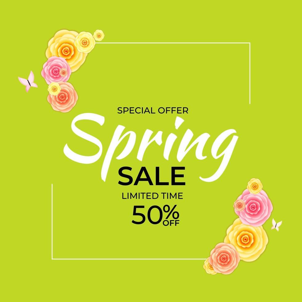 Natural Light Spring Sale Background vector
