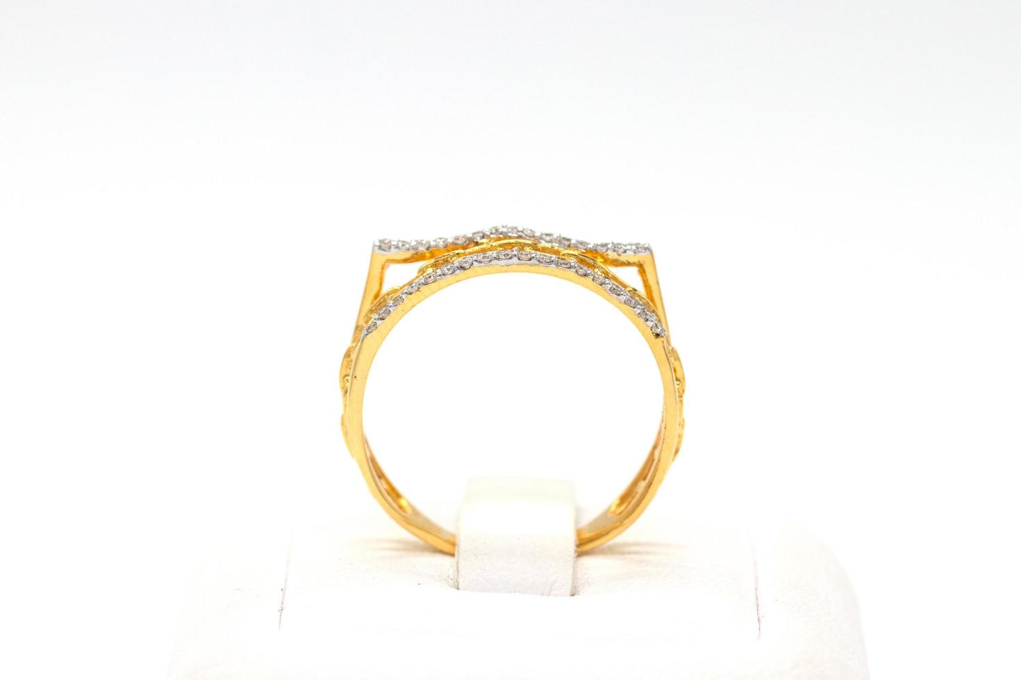 Diamond ring 9k gold photo