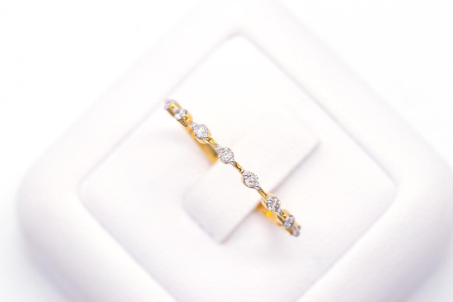 Diamond ring 9k gold photo