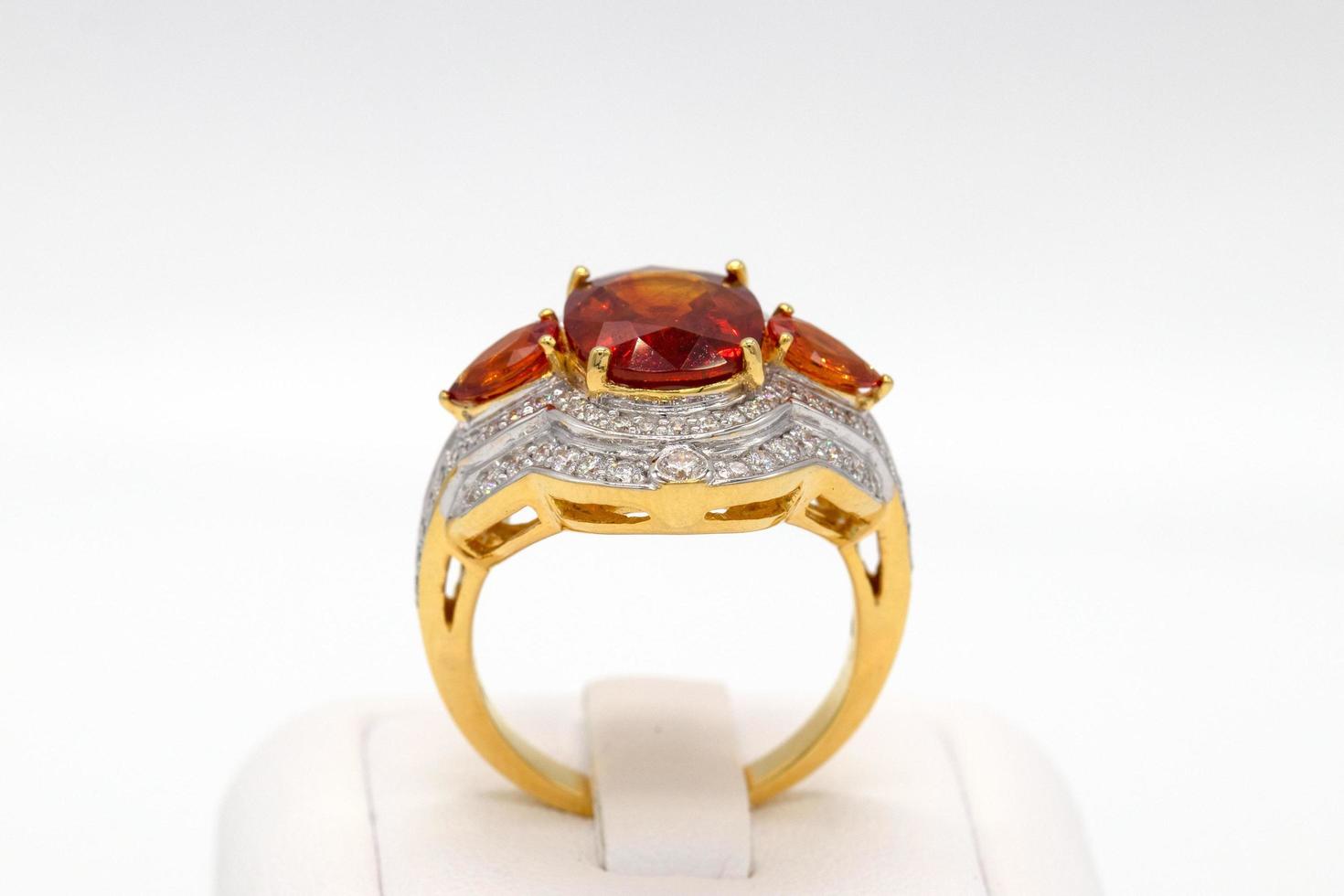Diamond ring 9k gold photo