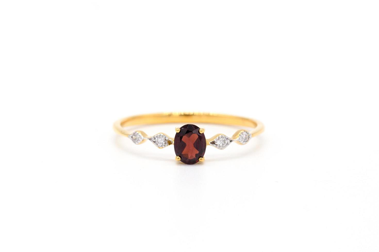 Diamond ring 9k gold photo
