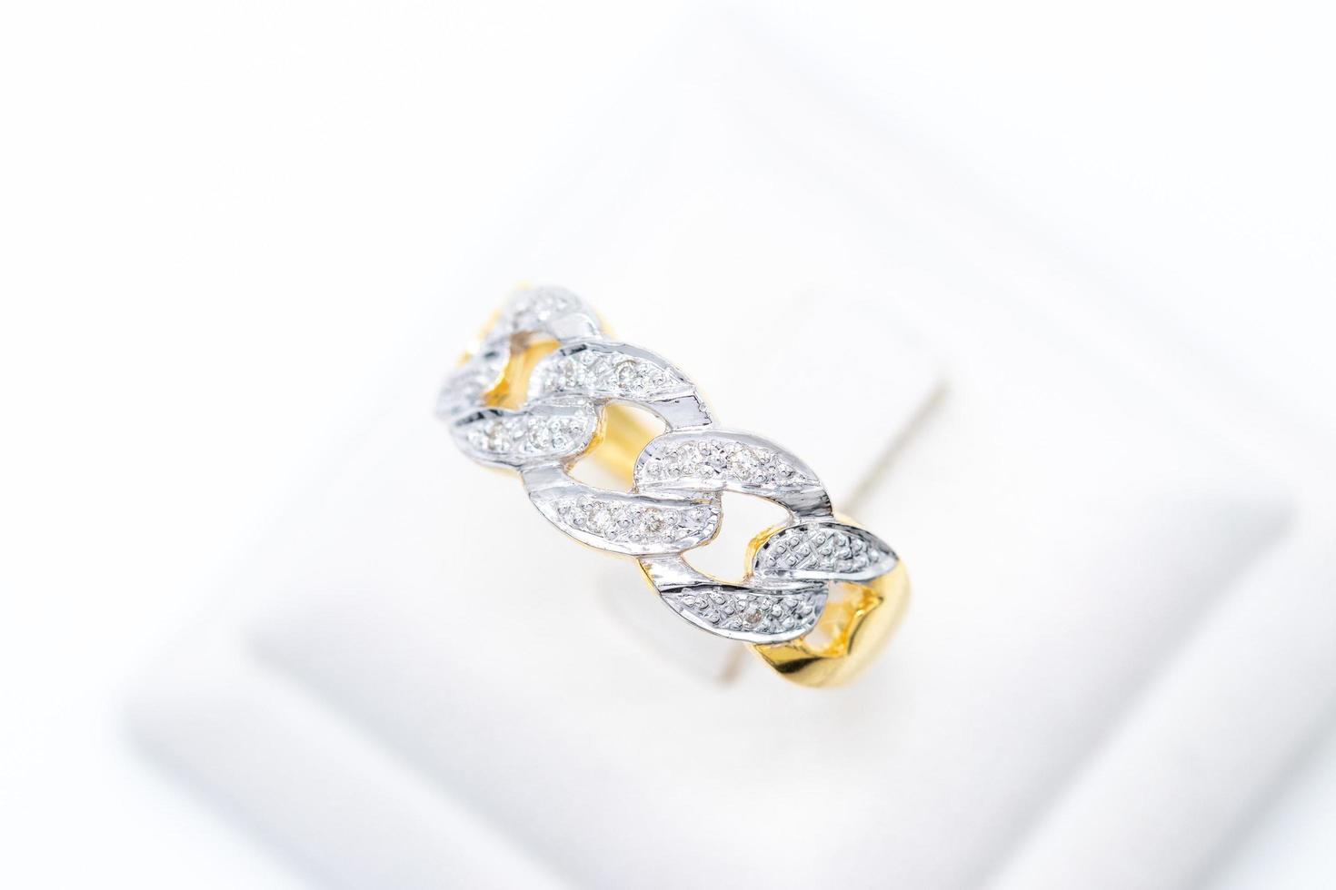 Diamond ring 9k gold photo