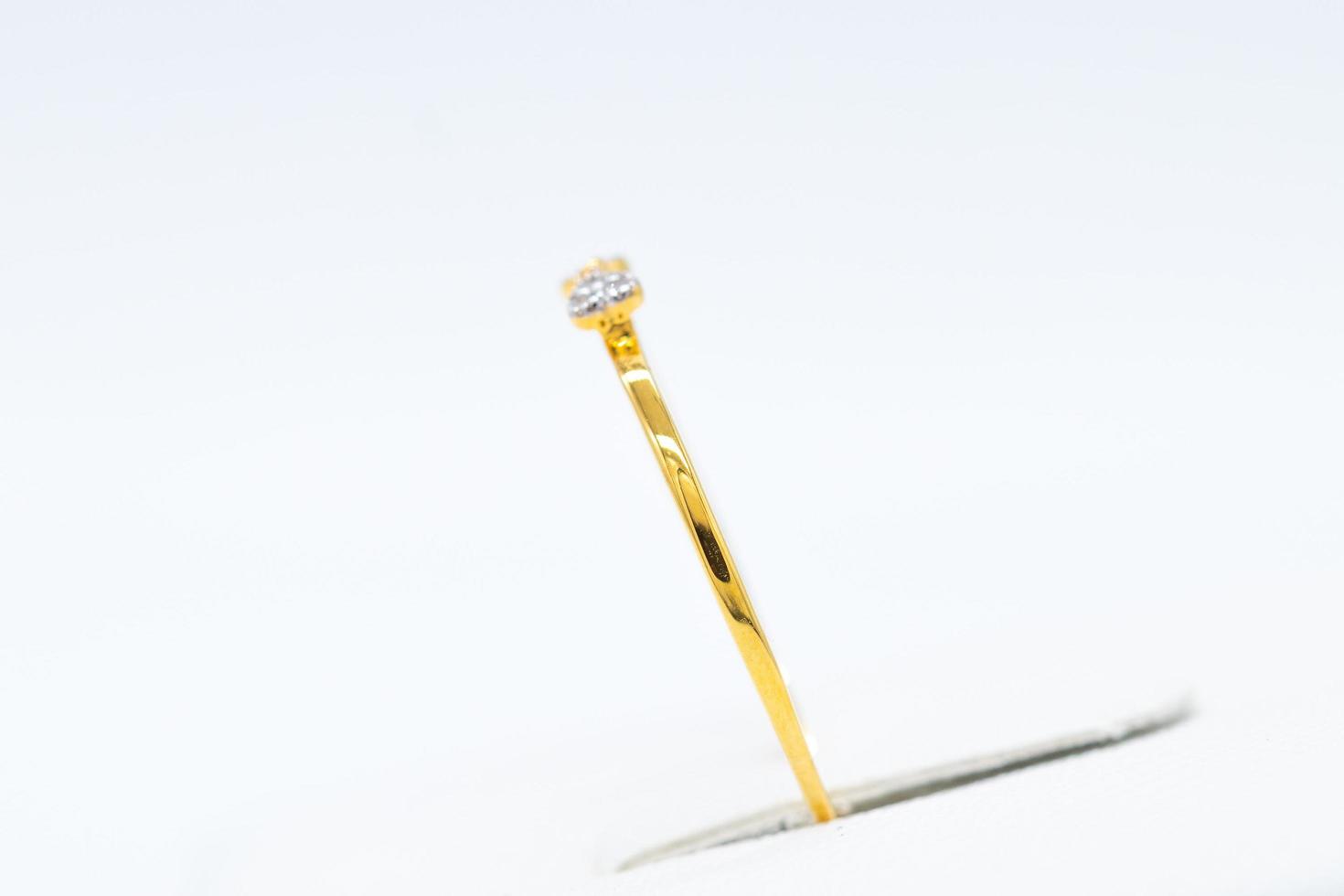 Diamond ring 9k gold photo