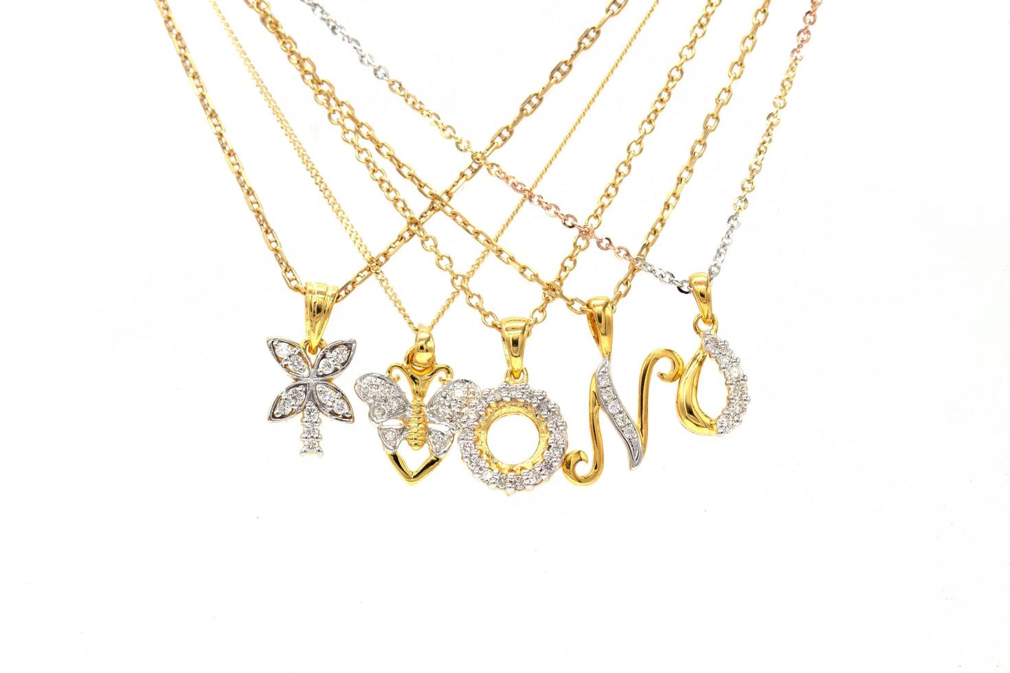 Diamond pendant 9k gold photo