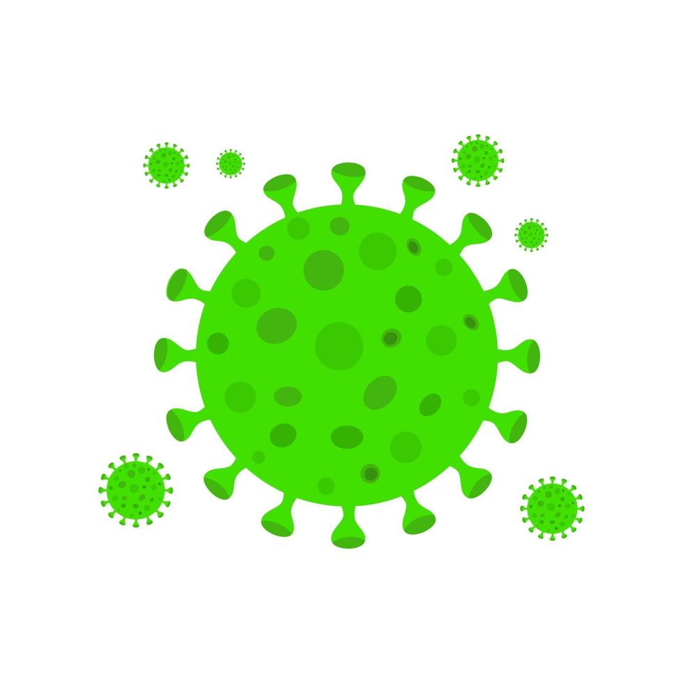 Corona Virus illustration vector graphic isolated on white background