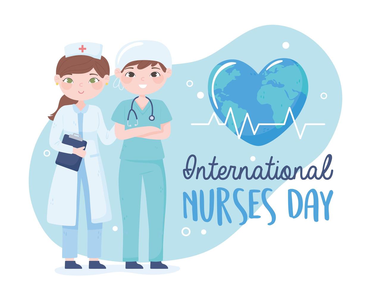 international nurses day vector
