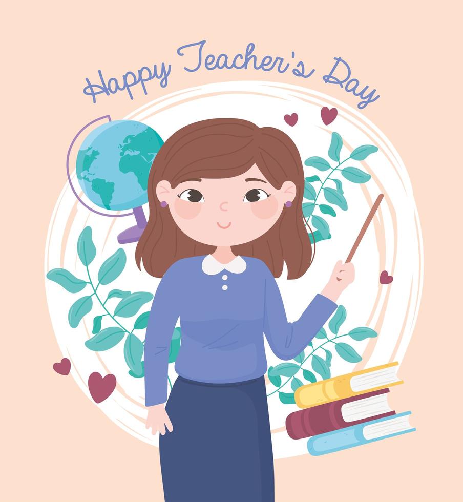 happy teachers day vector